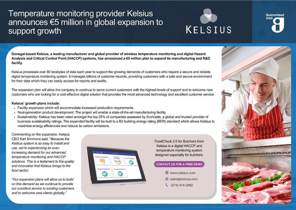 Kelsius expands manufacturing facility_APR24[35499]